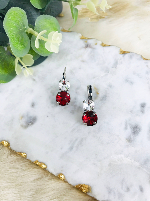 Double Crystal Earrings 