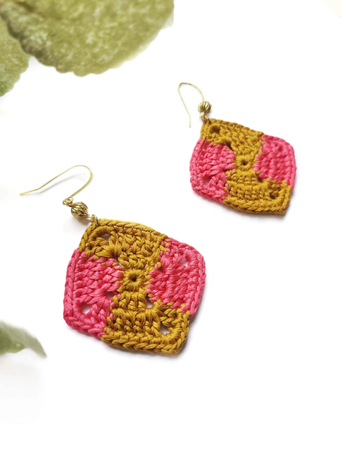African Print Earrings