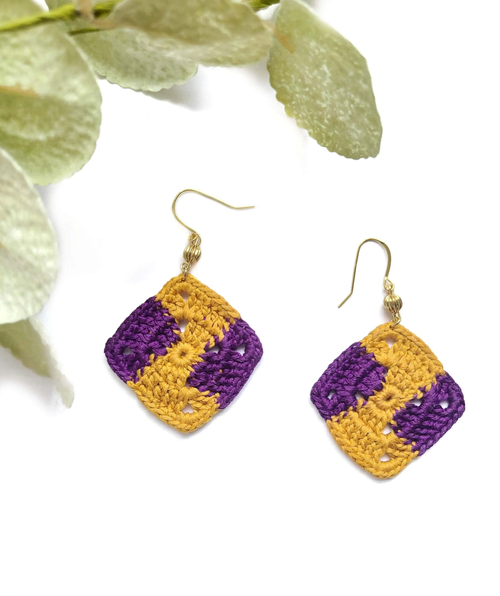 African Print Earrings