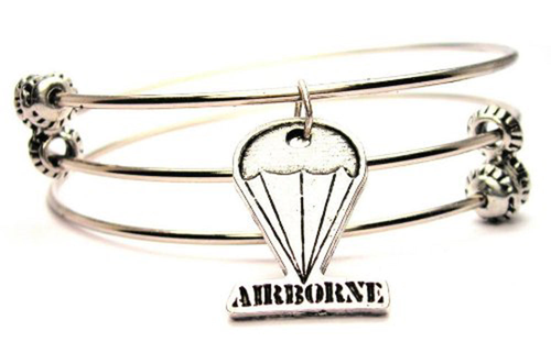 Airborne Triple Style Bangle Bracelet