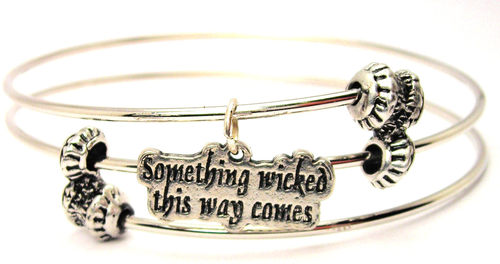 Something Wicked This Way Comes Triple Style Bangle Bracelet