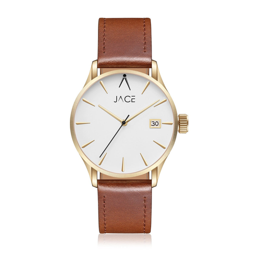 "ACCRA" MENS LEATHER BAND WATCH