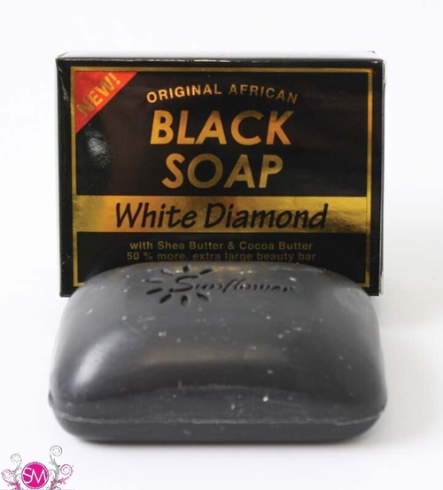 White Diamond Black Soap - 5 oz. 