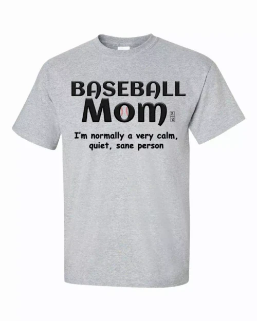 Baseball Mom T-Shirt Large