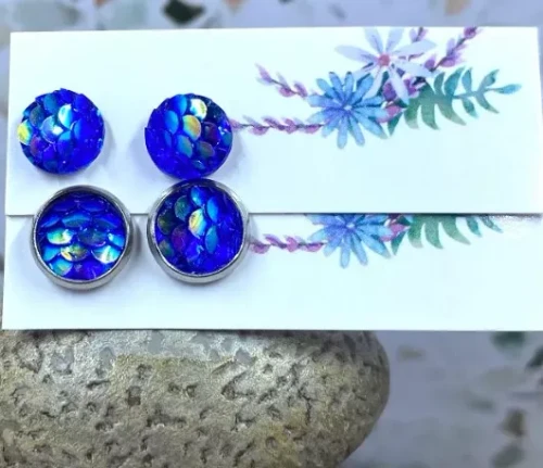 Mermaid Scale Studs