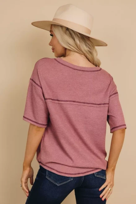 Workin' Myself Waffle Knit Tee
