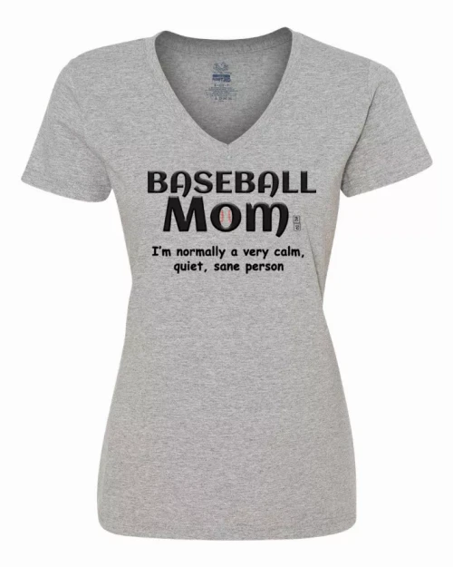Baseball Mom Ladies T-Shirt  Small