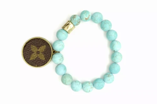 LV Again - Raw Turquoise Stretch Bracelet