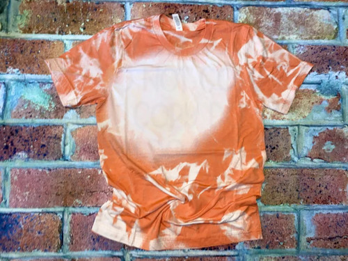Bella Heather Orange Bleach Blank Tee