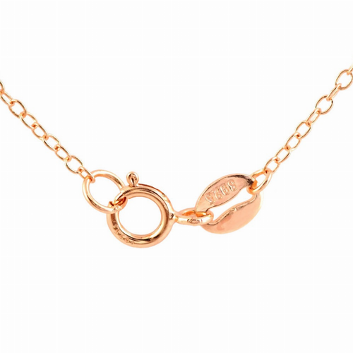 Collette Z Rose-plated Sterling Silver Cubic Zirconia Infinity Necklace