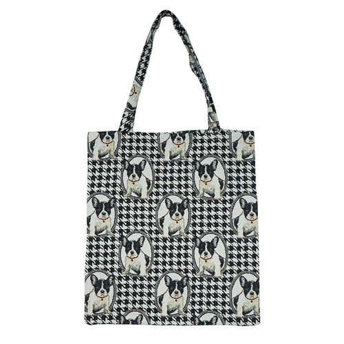French Bulldog Medium Eco Reusable Grocery Tote Bag