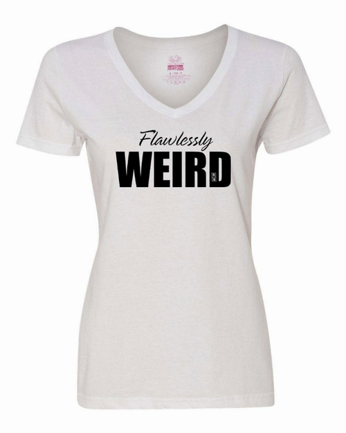 Flawlessly Weird Ladies T-Shirt  Large