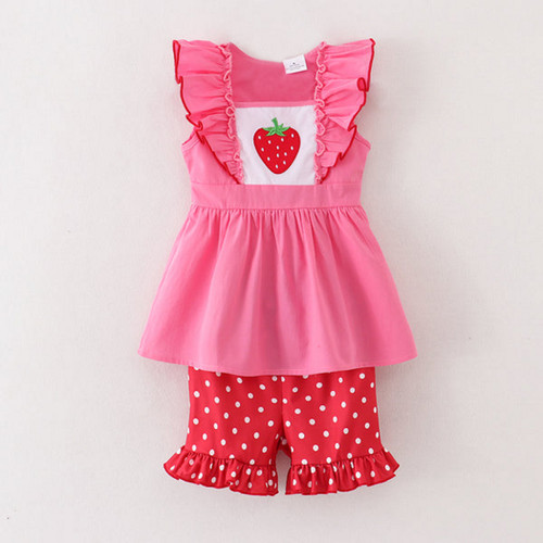 Polka Dot Strawberry Outfit
