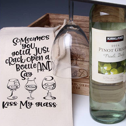 Kiss My Glass! Wine Tote Bag