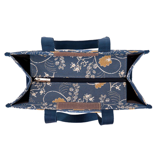JANE AUSTEN'S BLUE OAK SHOPPER BAG Shoulder Tote