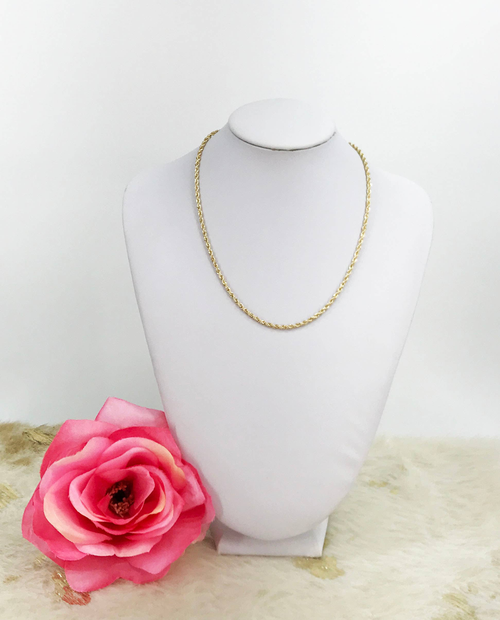 Twisted Rope Chain Necklace 