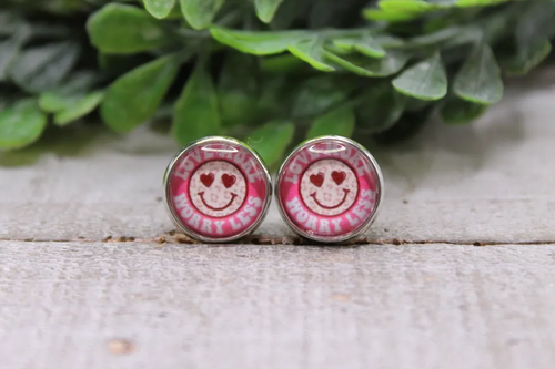 Love More, Worry Less || Stud Earrings