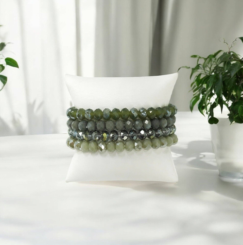 Olive Stack Bracelet Set 