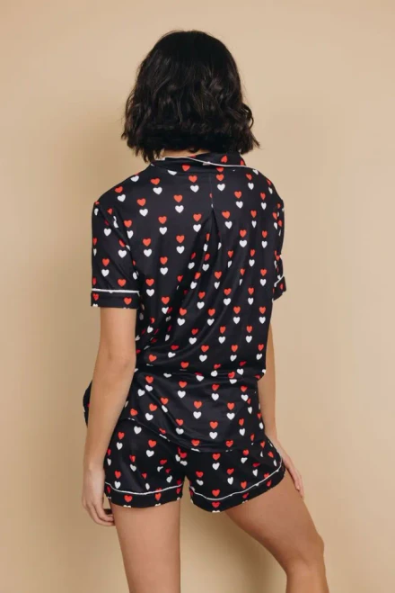 Iverson Printed Satin Pajama Set