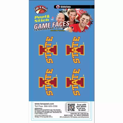 Waterless Peel & Stick Temporary Tattoos Fan-A-Peel / Gamesfaces