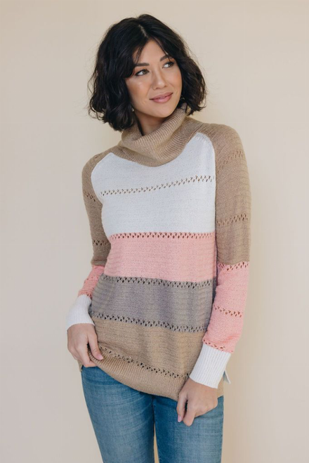 Infinity Colorblock Turtleneck