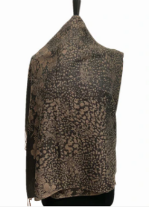 Pattern Pashmina Black