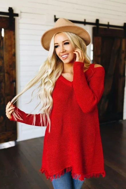 Knit Waffle Sweater