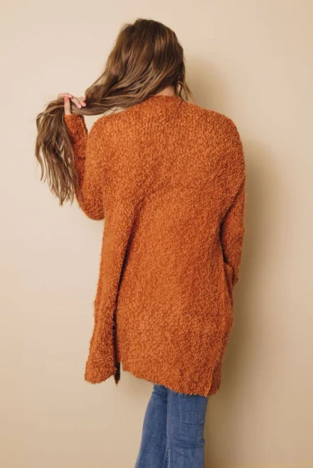 Cartlon Fuzzy Knit Cardigan