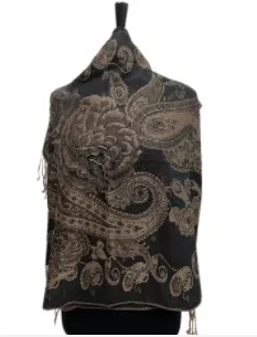 Pattern Pashmina Black