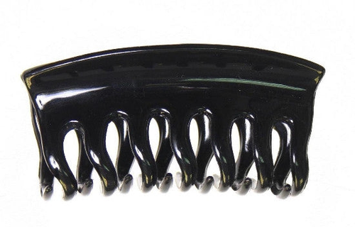 Small Hair Claw Wave Lock Teeth Black