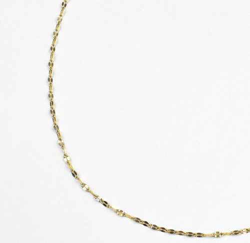 ELSIE GOLD DAINTY LACE CHAIN NECKLACE