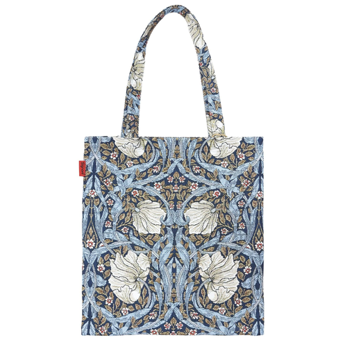 FLAT-PIMPERNEL-BL|  WILLIAM MORRIS PIMPERNEL AND THYME BLUE FLAT BAG