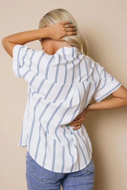 Mel Striped Buttoned Shirt