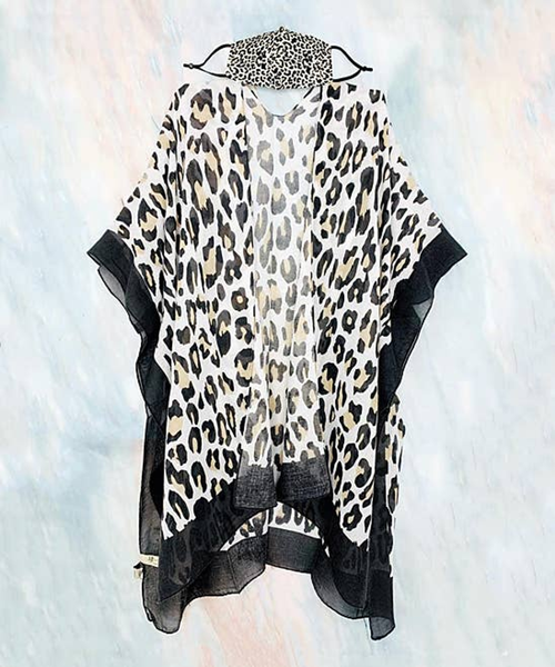 Leopard Kimono with Mask Set (2 Pieces)