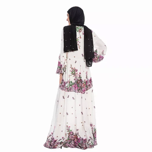Elegant Ruffle Flower Dress