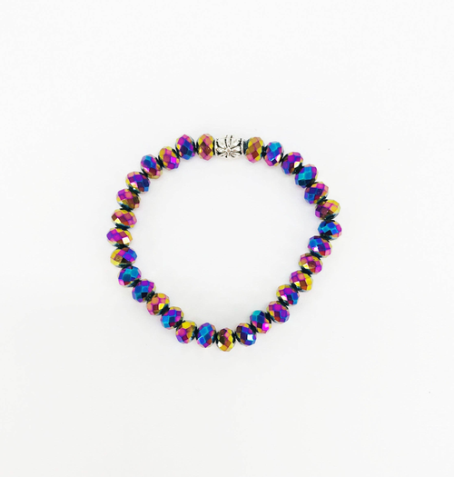 Glass Bead Stretchy Bracelet