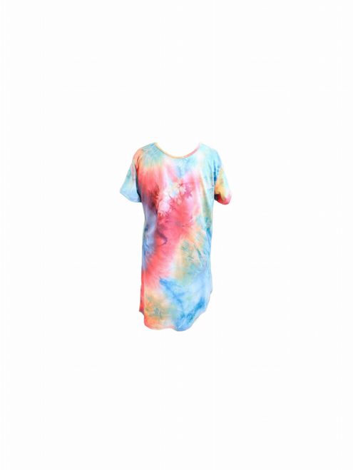 Rainbow Tie Dye Mini Dress