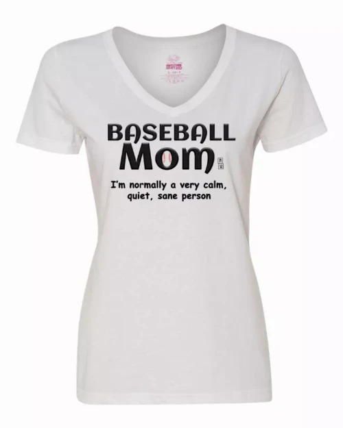 Baseball Mom Ladies T-Shirt  XLarge
