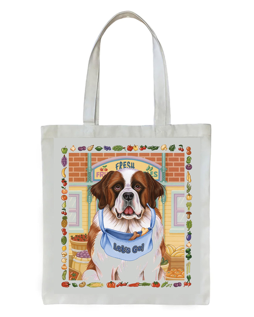 Saint Bernard - Tomoyo Pitcher   Dog Breed Tote Bags