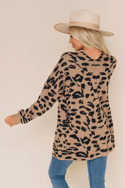 Riley Leopard Cardigan