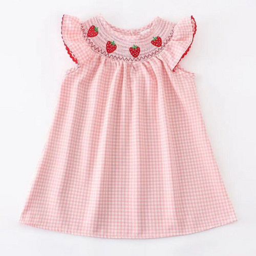 Smocked Strawberry Dress