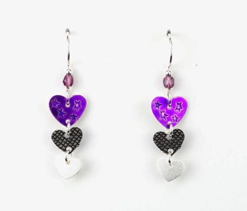 Three Hearts Earring