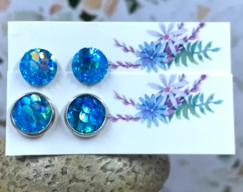 Mermaid Scale Studs