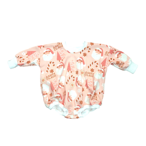 Pink Christmas Bubble Romper