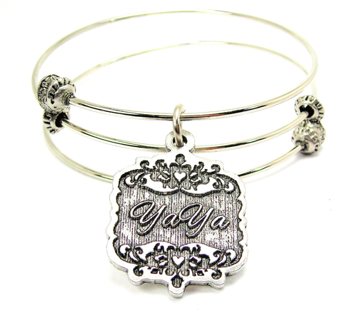 Yaya Victorian Scroll Triple Style Bangle Bracelet
