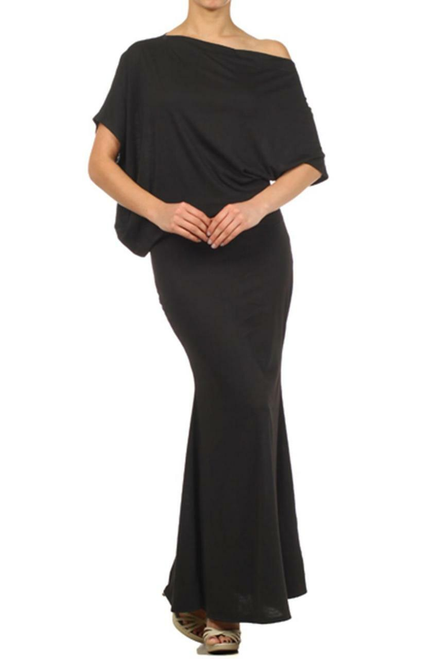 Short Sleeves Dolman Dress