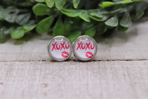 XOXO with a Kiss || Stud Earrings