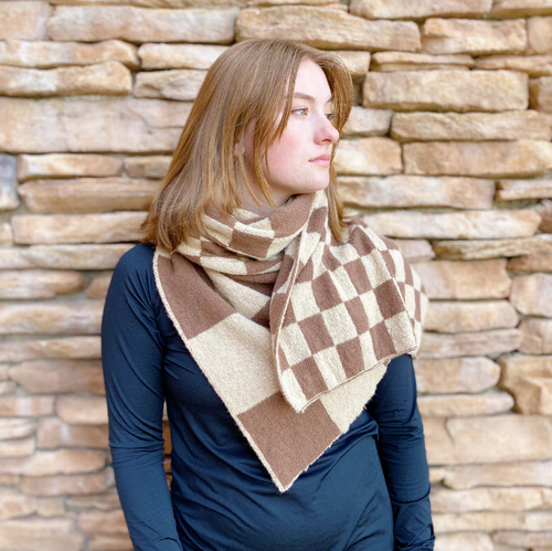 Mixed Thoughts Jumbo Knit Scarf