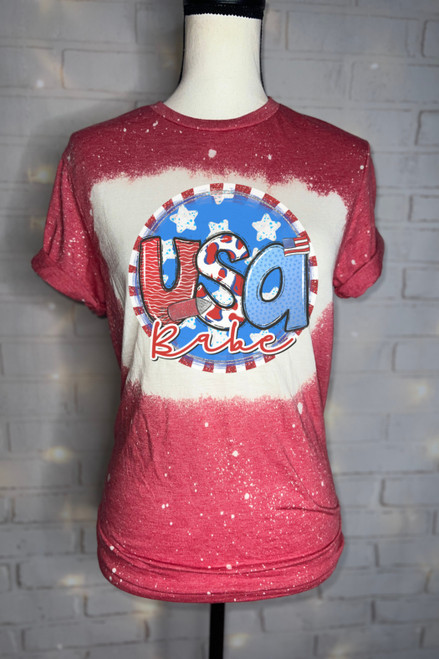USA Bleached Graphic Tee