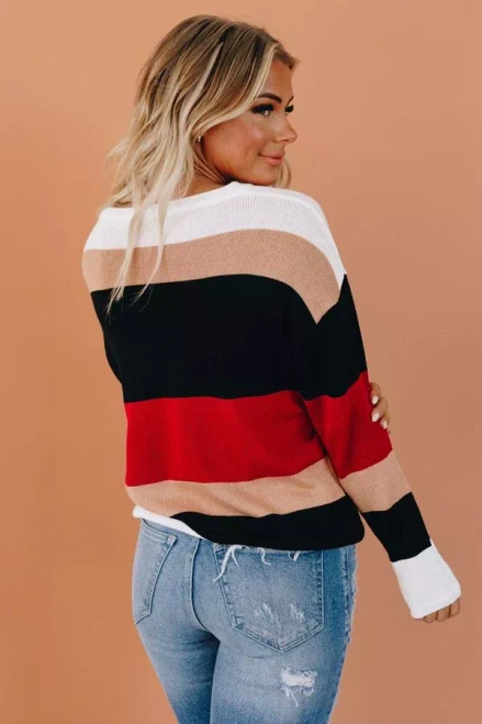 Owen Color Block Knit Sweater